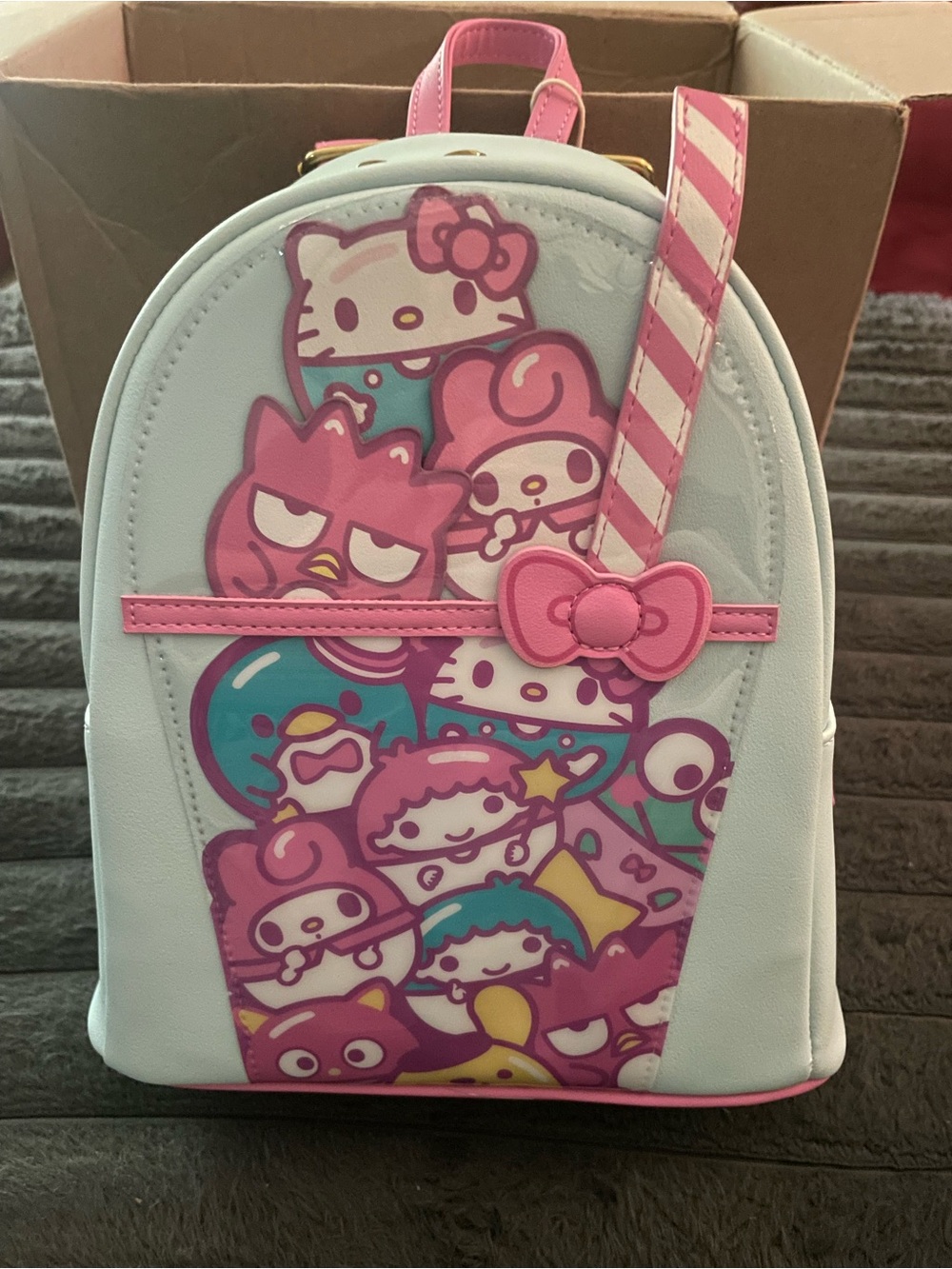 Loungefly Sanrio Hello Kitty And Friends Boba Cup Figural Mini Backpack NWT